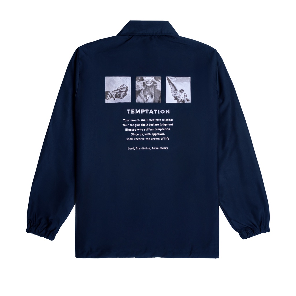 JAKET PRIA - JAKET COACH SALVIO HEXIA - JAKET WINDBREAKER - JAKET PARASUT - JAKET PARASUT PRIA-TEMPTATION NAVY