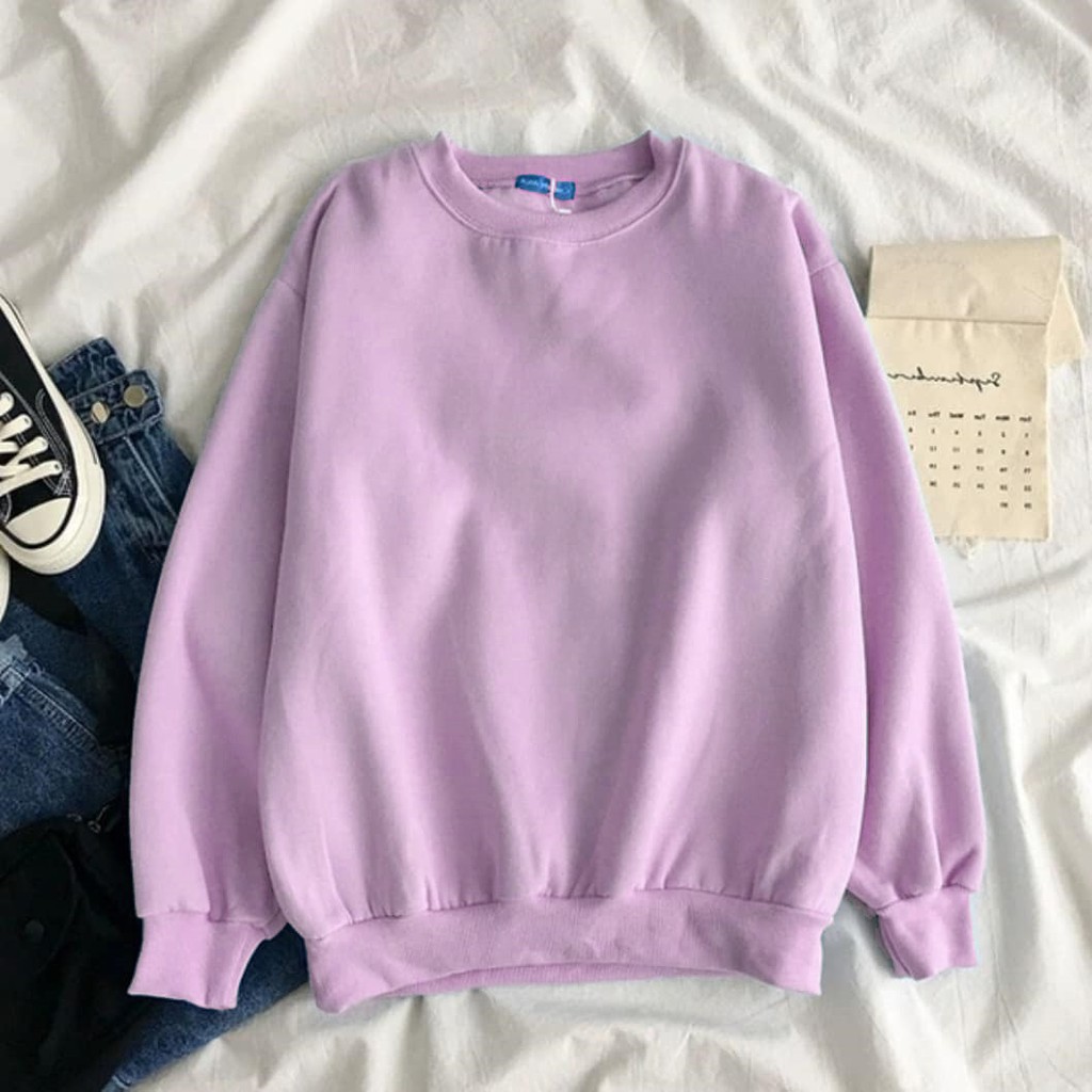 CREWNECK SWEATER HOODIE POLOS LAVENDER KEREN KEKINIAN PRIA WANITA