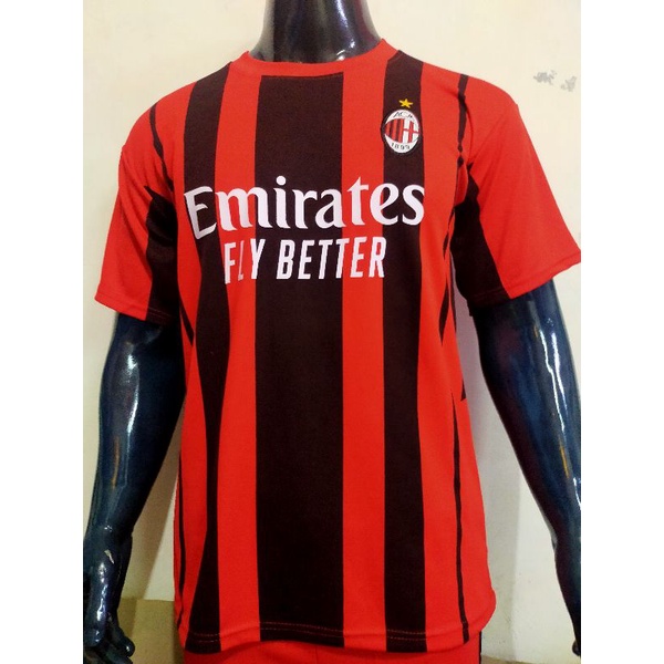 BAJU BOLA CLUB A.C.MILAN HOME TERBARU