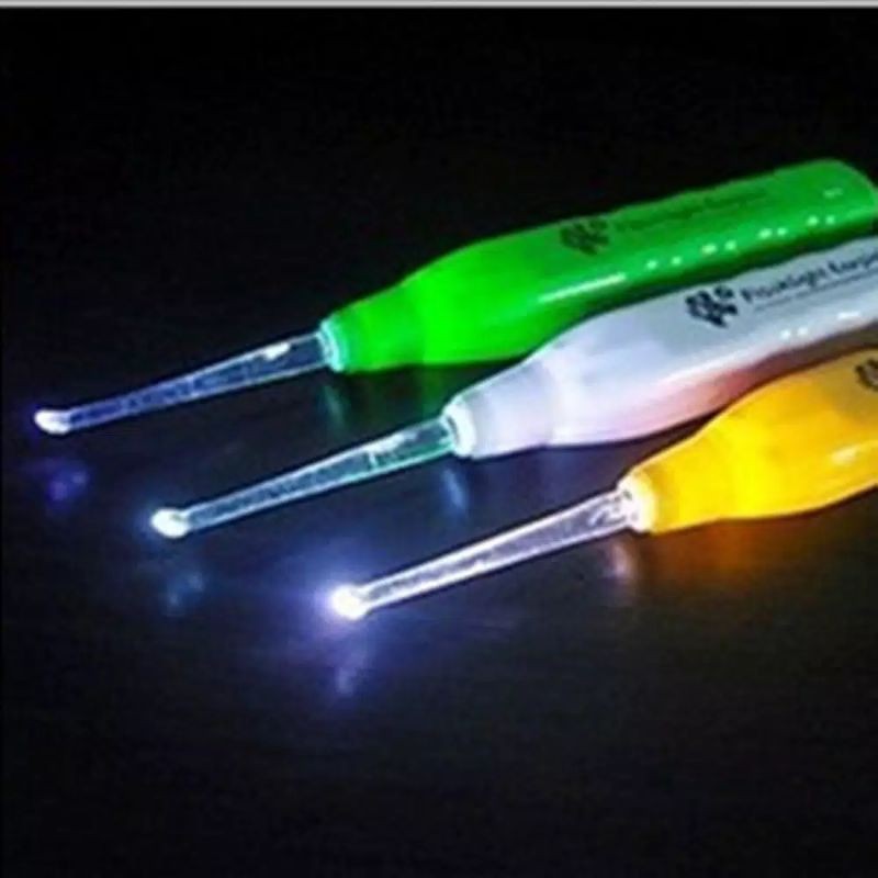 KOREK KUPING LAMPU LED Senter Nyala EARPICK Flash Light PEMBERSIH TELINGA LED Souvenir Murah Grosir