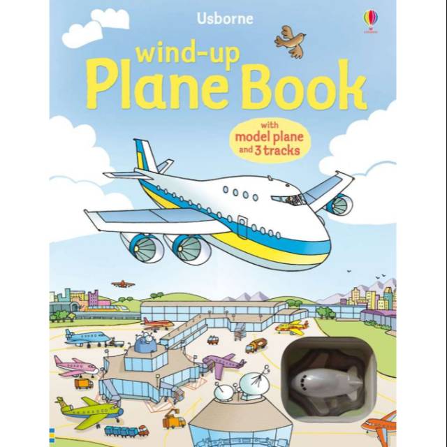 Usborne wind up plane book. Buku usborne