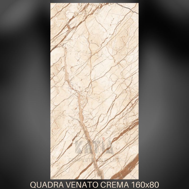 Granit Venato Crema 160x80 Cream Glossy Premium