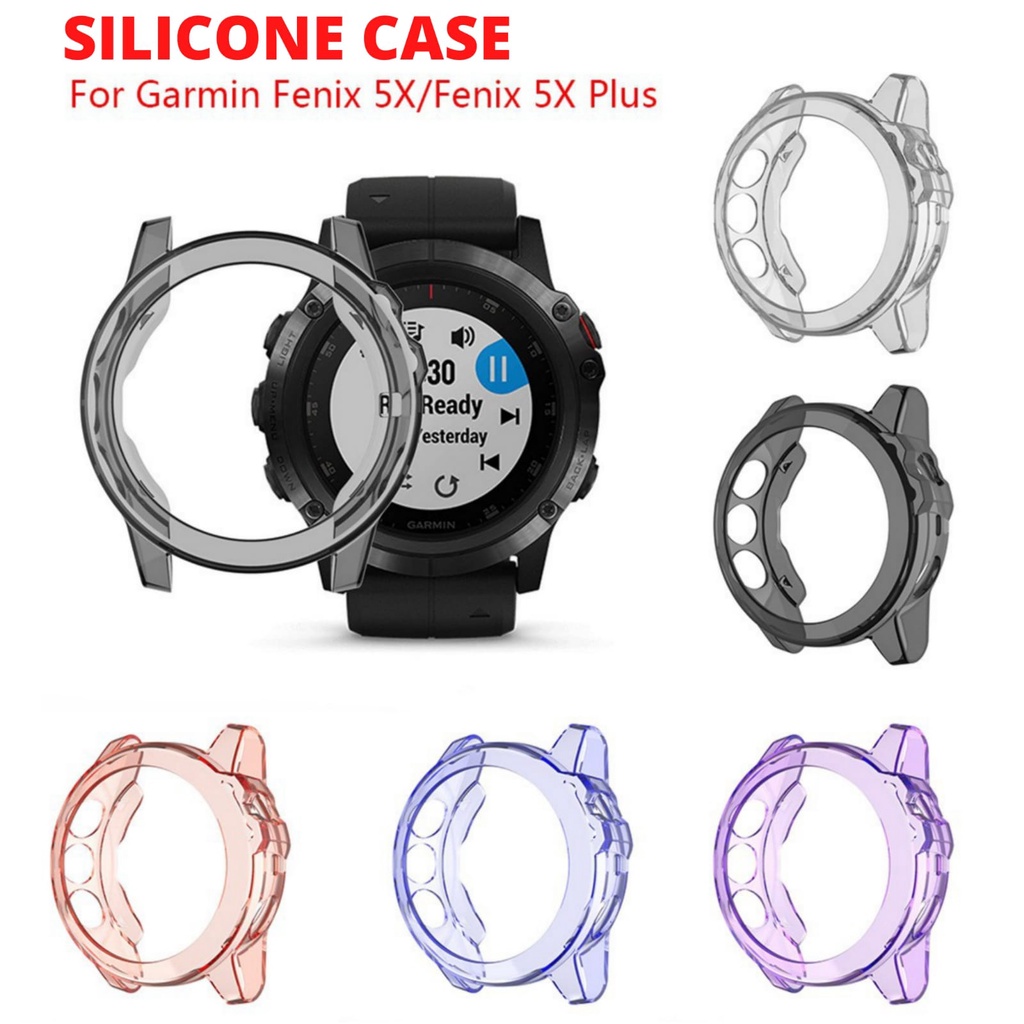 Garmin Fenix 5X Pro Case Silicone Protection Case Cover pelindung