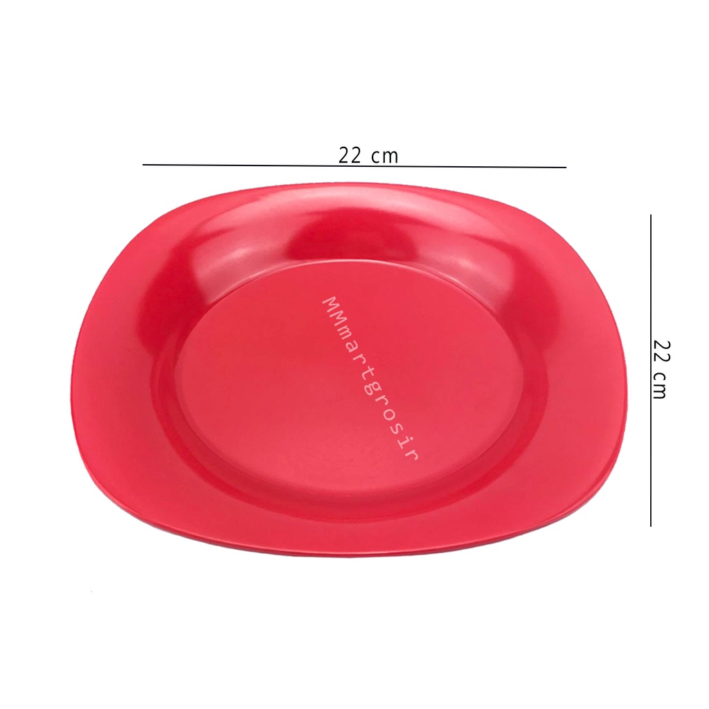 Unica / Piring Melamine / Melamine ware / M5109 / Uk.22X22 cm