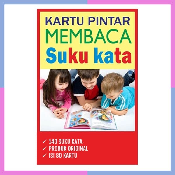 Flashcard Kartu Pintar Membaca Suku Kata Murah