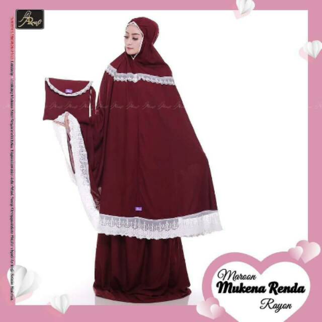 MUKENA RENDA By Hijab Arrafi BAHAN RAYON