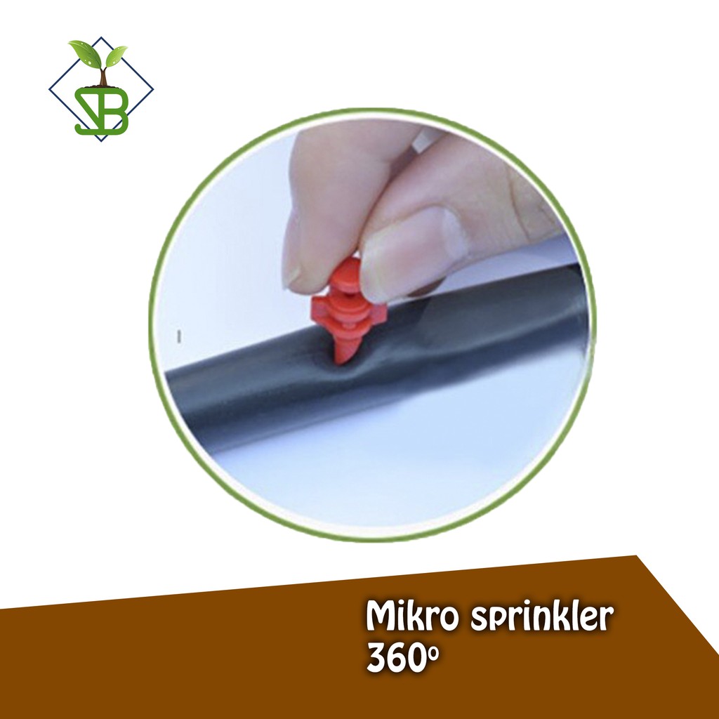360 Jet Micro Sprayer / Sprayer Embun / 360 Degree Nozzle Red