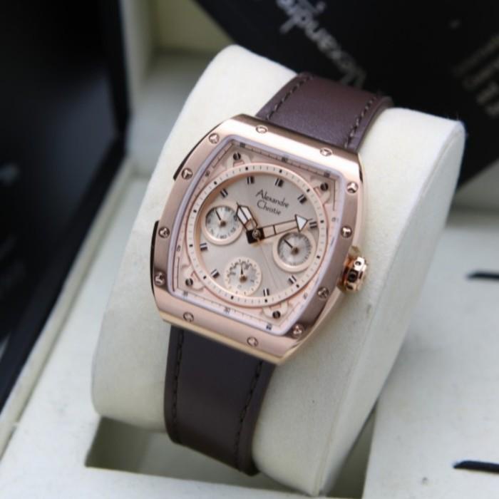 ALEXANDRE CHRISTIE AC 6411 ROSEGOLD BROWN AC6411 WANITA ORIGINAL