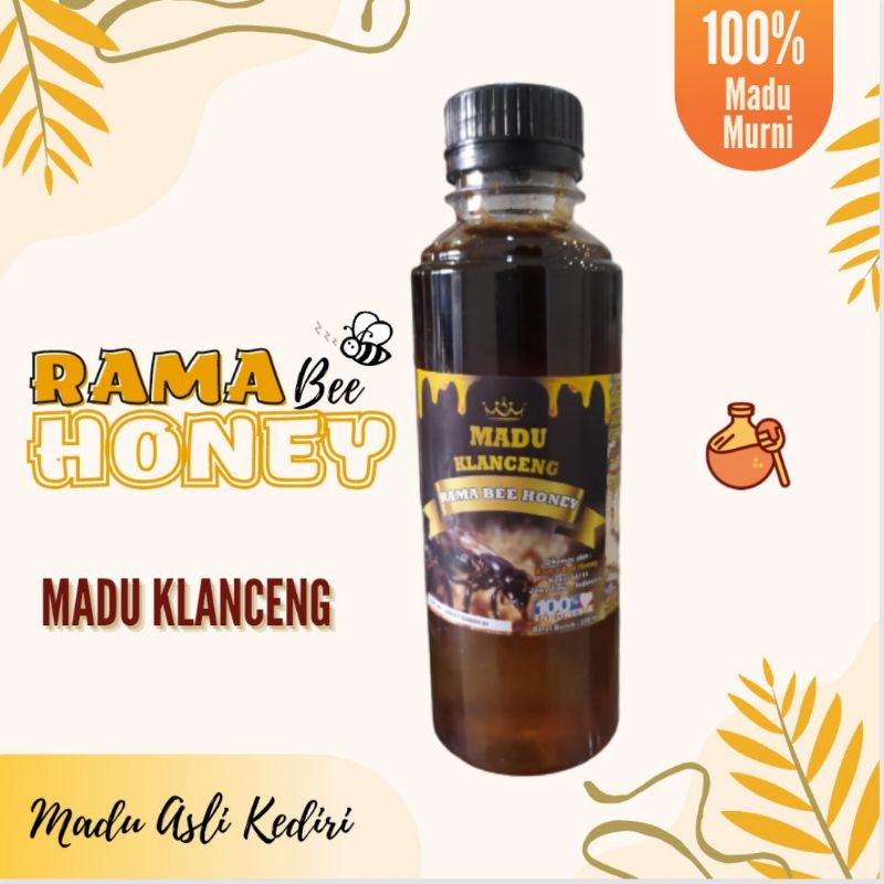 

Madu Murni Klanceng 250 ml Rama Bee Honey/ Pure Raw Honey/ Madu Asli Kediri