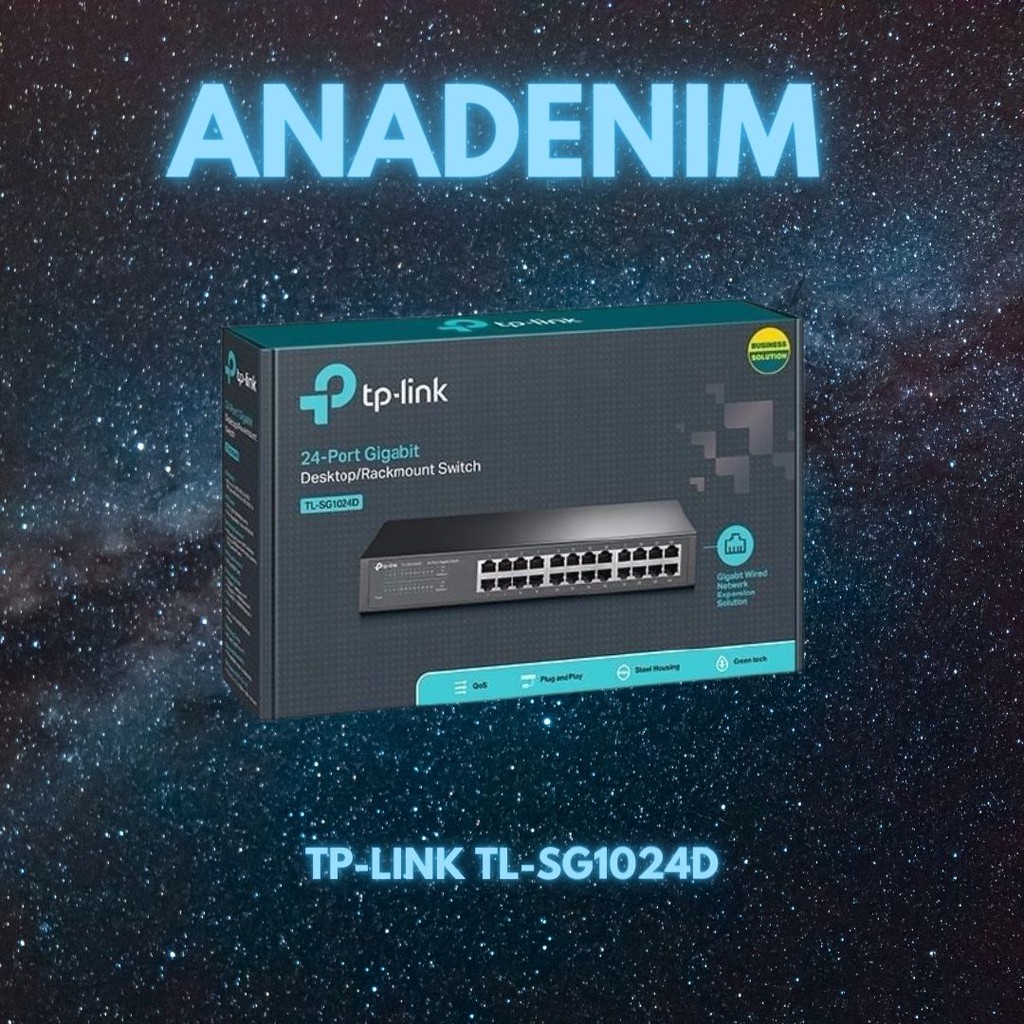 HUB.....TP-Link Switch 24-Port Gigabit - TL-SG1024D || Anadenim Store