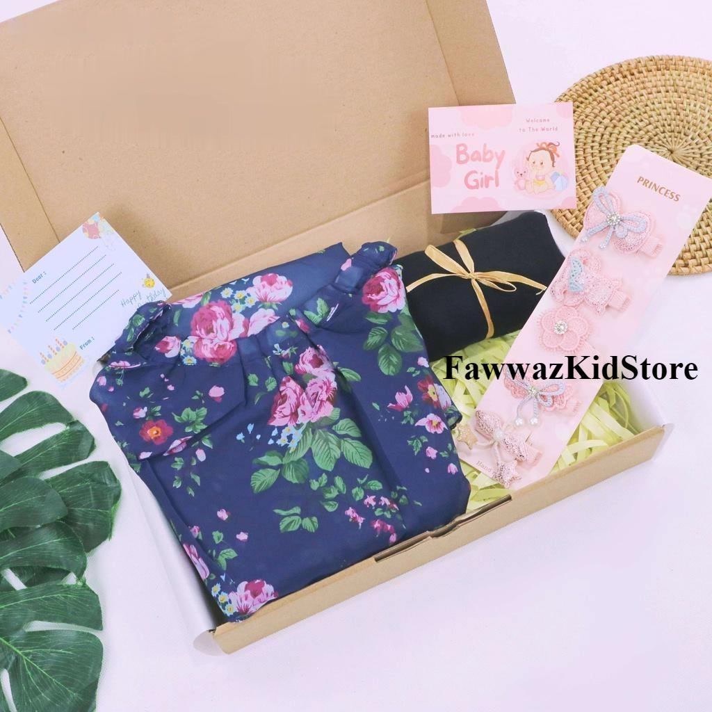 Hampers Ulang Tahun usia 2 - 12 Tahun / Kado Set Anak Perempuan Branded Import Korea Dress