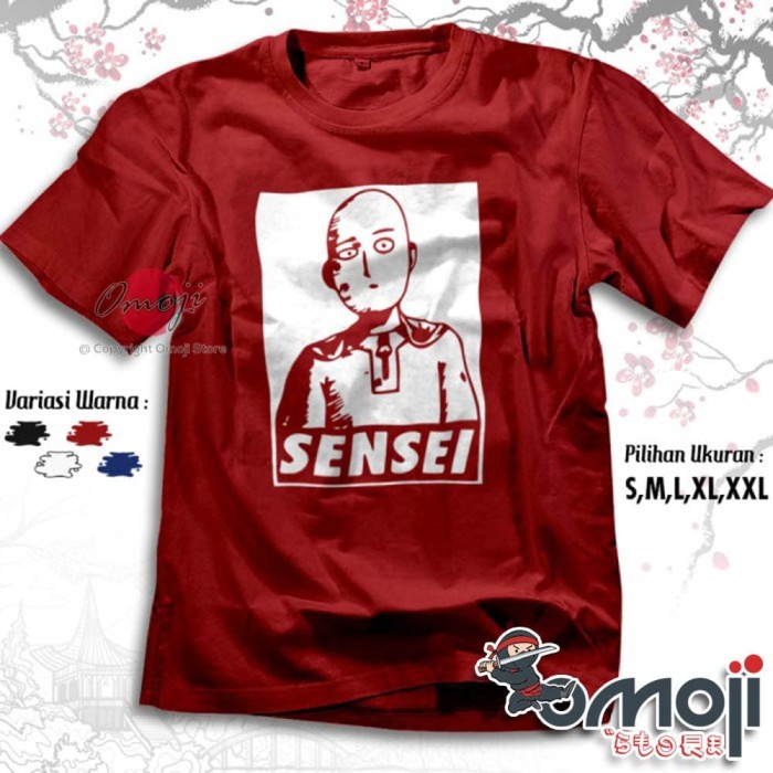 KAOS ANIME SAITAMA SENSEI ONE PUNCH MAN BAJU DISTRO MANGA JEPANG OPPAI TERLARIS