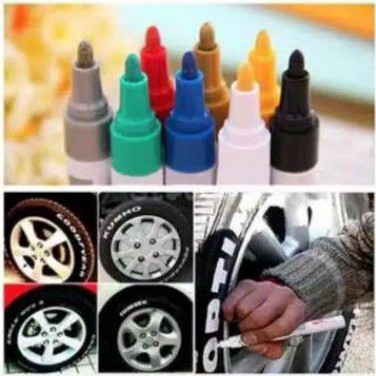

Spidol Ban TOYO Paint Marker Original Import Warna Warni : Silver Merah Putih