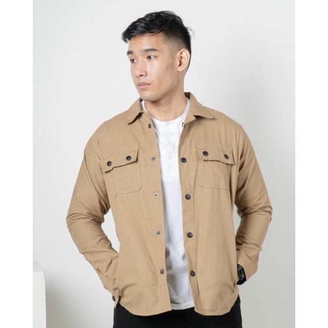 Jaket Canvas || Cream Khaki