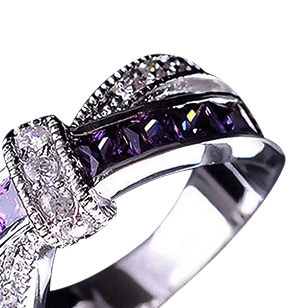 Hu Hu Hu Hu Hu Alat Bantu Pasang Kacamata♡ Cincin Desain Salib Aksen Berlian Imitasi Bahan Alloy Untuk Pesta