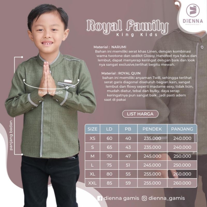 (KOKO ANAK) Sarimbit Royal Family King Queen by Dienna