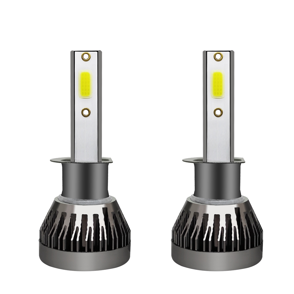 2Pcs Lampu Depan Mobil LED H1 120W 12000LM 6000K