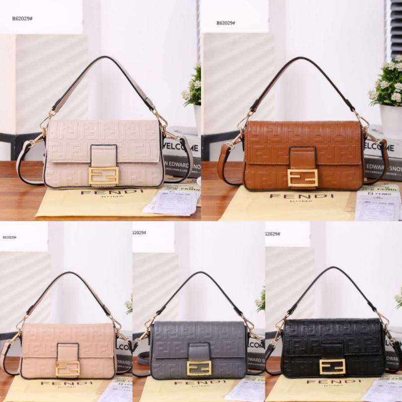 Fendi Baguette Leather Bag #R62029#