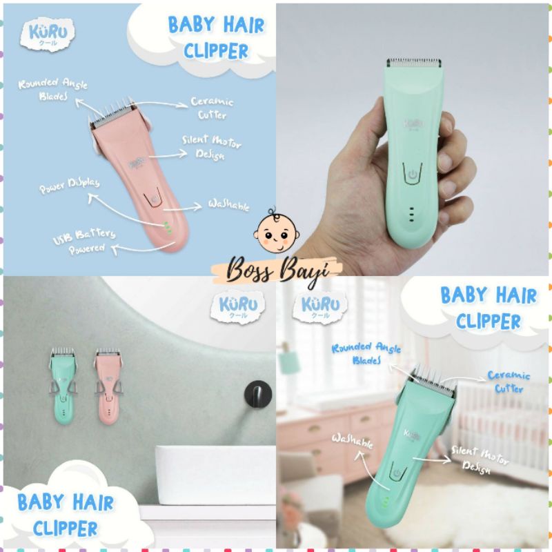 KURU Electric Baby Hair Clipper - Alat Cukur Rambut Bayi / Hair Trimmer