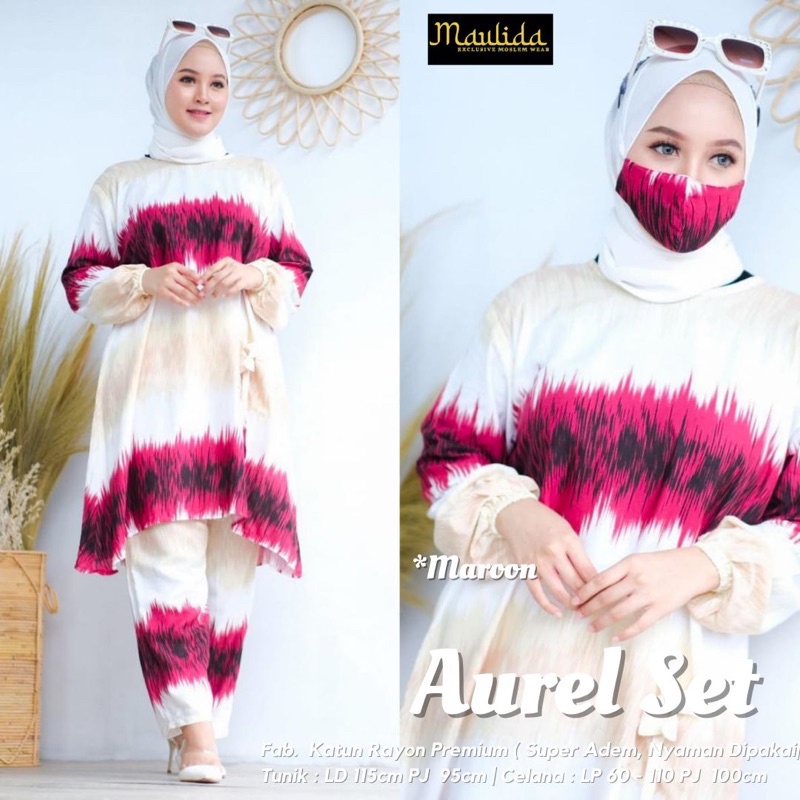 Baju Setelan Wanita Aurel set Setelan Panjang