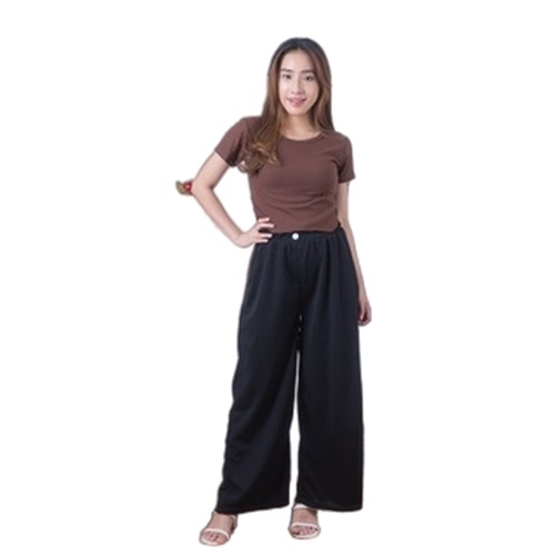 ZASKIYA - Button DOBBY CREPE Pants / DOBBY PANTS KULOT WANITA