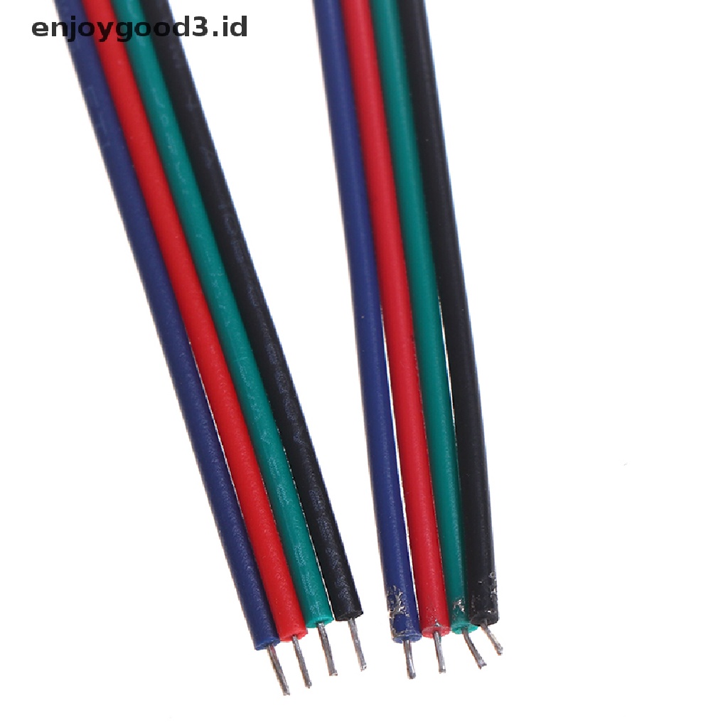 Kabel Konektor Male Rgb 4pin 10cm 15cm Untuk Led Strip 3528 / 5050 Rgb