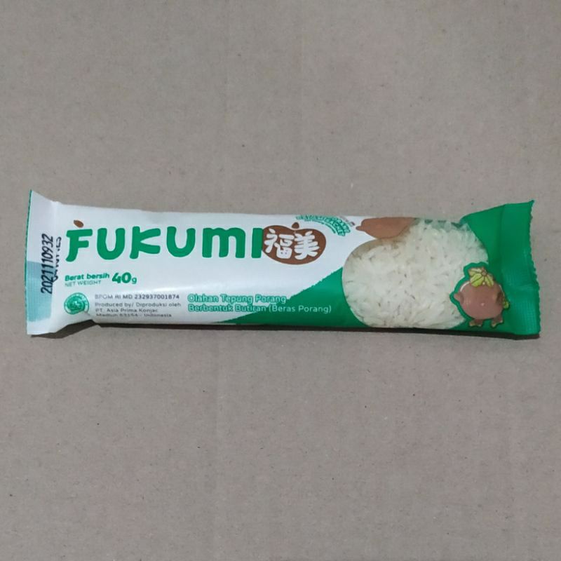 

fukumi beras porang 1 sachet 40 gram-beras shirataki-beras diet-beras rendah kalori