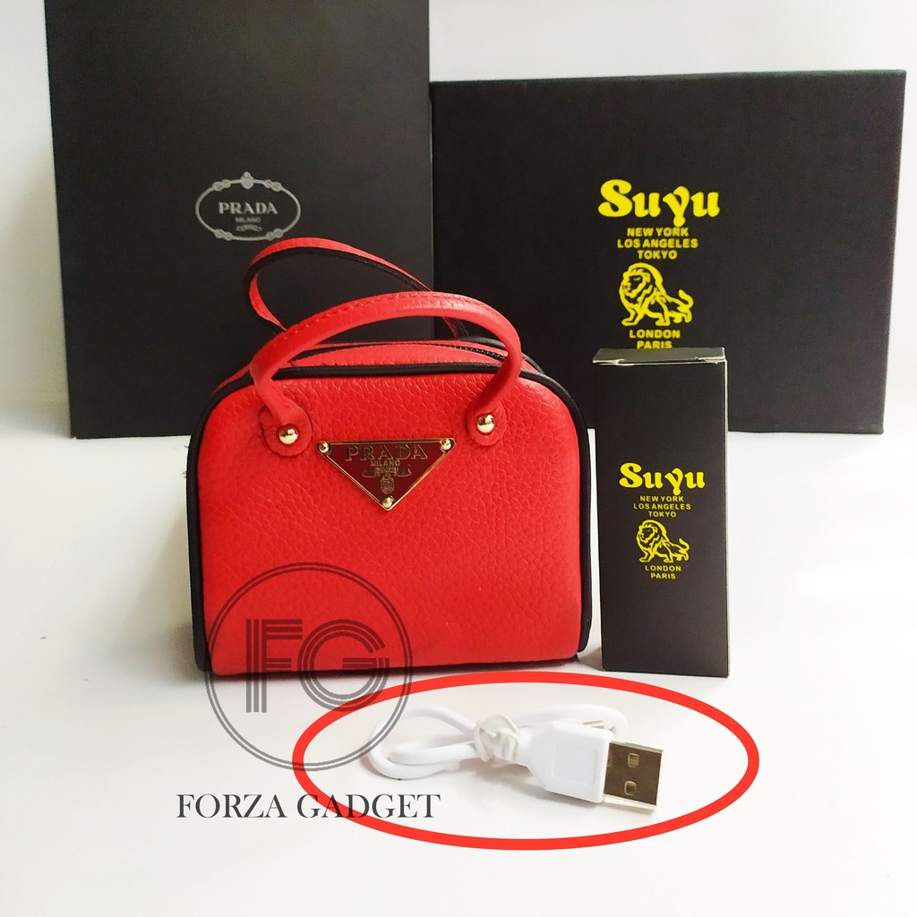 Power Bank Lucu Power Bank Fashion Model Tote Bag Prada 8800 mAh