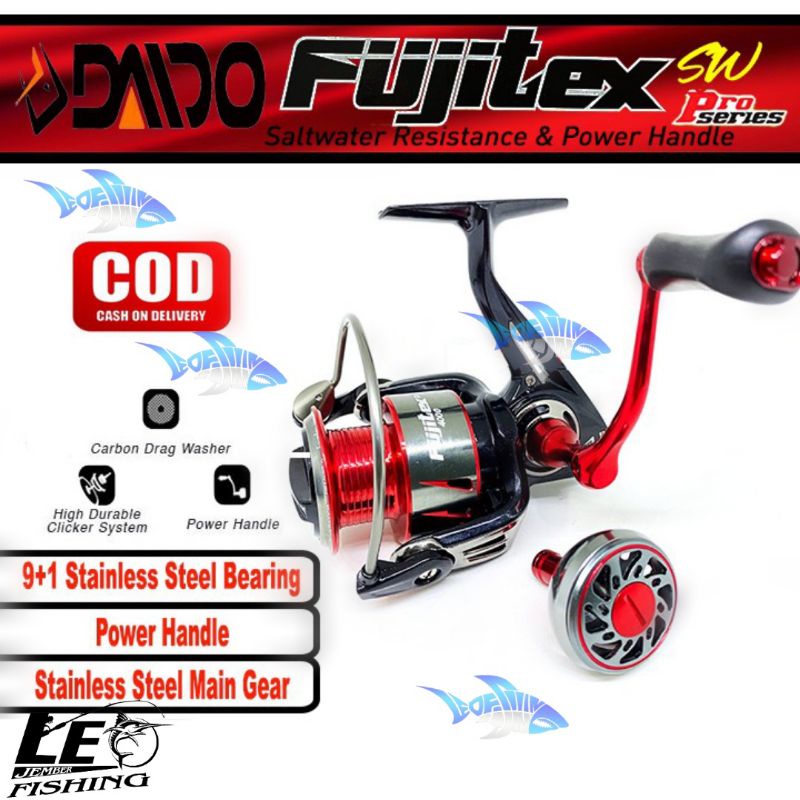 REEL DAIDO FUJITEX SW (POWER HANDLE) (FREE KNOP) TERSEDIA SIZE 2000 3000 4000