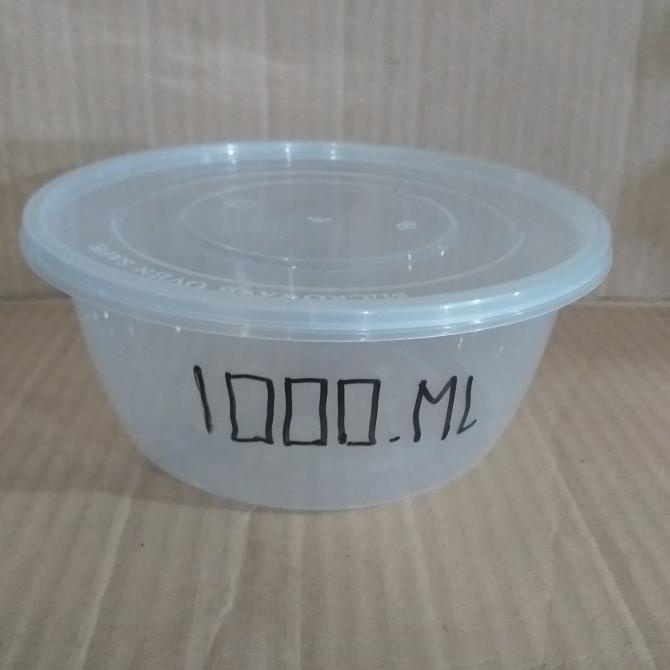 Promo Mangkok Plastik Mrek " Dm "1000Ml Round ( Isi 25 Pcs )