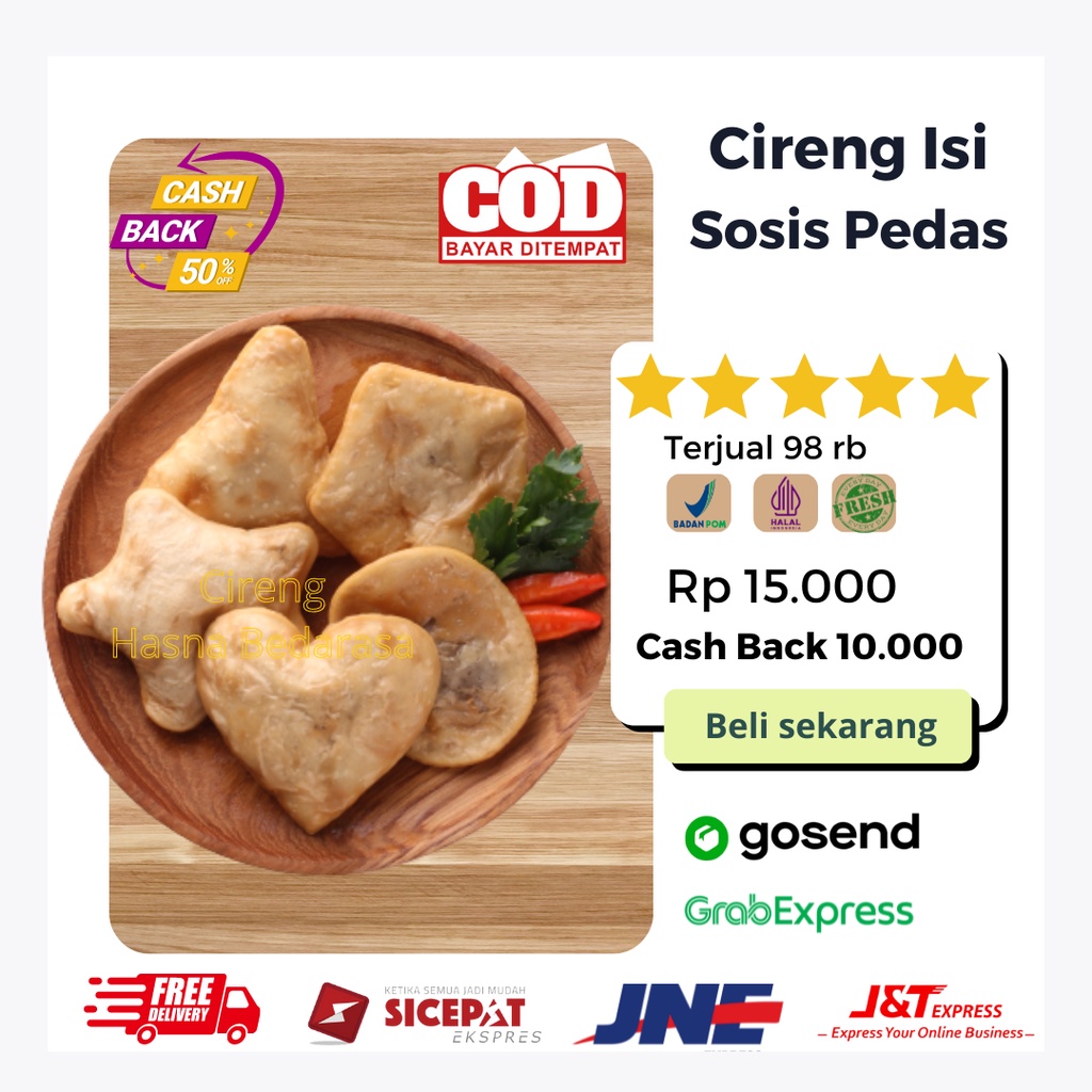 

Cireng Pedas Isi Sosis Pedas Cireng Isi Khas Bandung Hasna Bedarasa