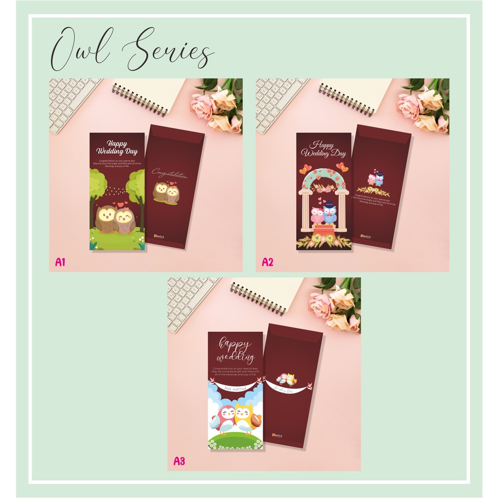 Amplop Undangan Wedding Ultah & Tasyakuran OwlSeries