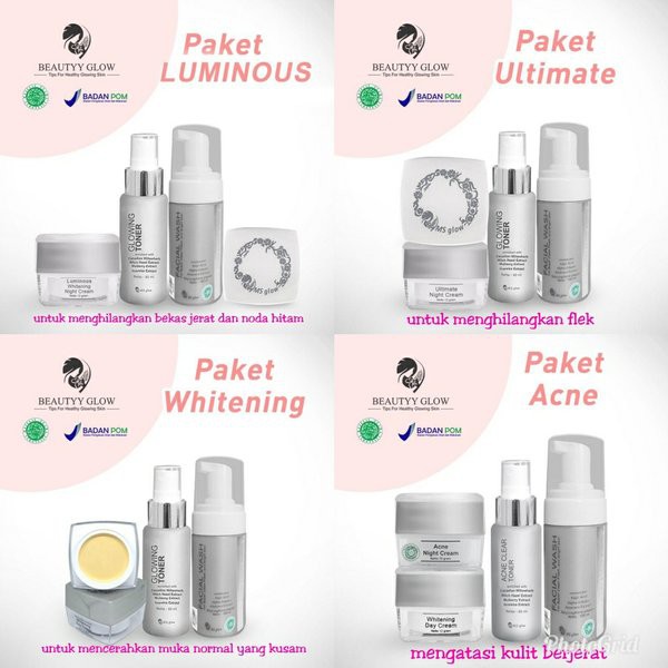 MS GLOW ORIGINAL, MS GLOW PERAWATAN WAJAH, MS GLOW ORIGINAL PAKET WAJAH, MS GLOW ALL PAKET