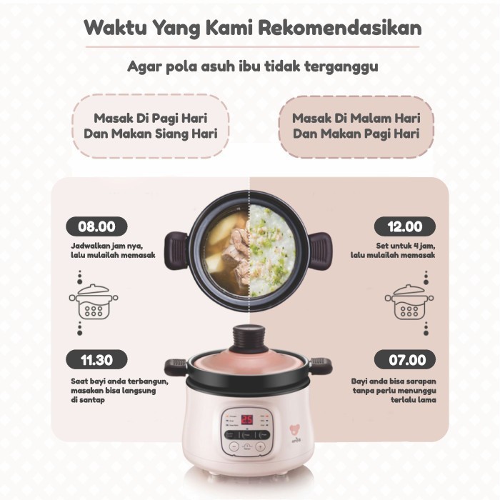 (PALET KAYU) Emily - Slow Cooker 0.8L