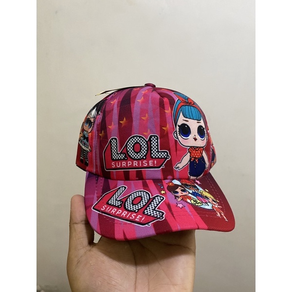 topi anak motif LOL surprise kids