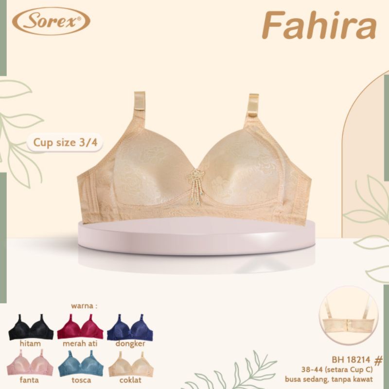 Sorex bra BH 18214 cup 3/4 setara C (38-44) Fahira