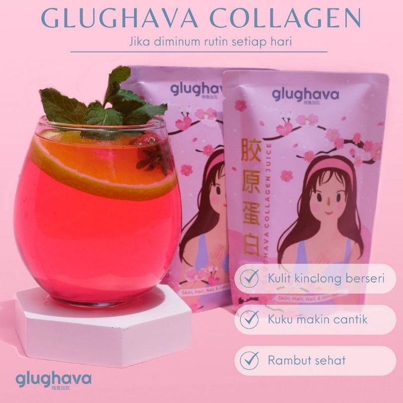 (READY STOCK & free ongkir) kolagen viral/glughava collagen