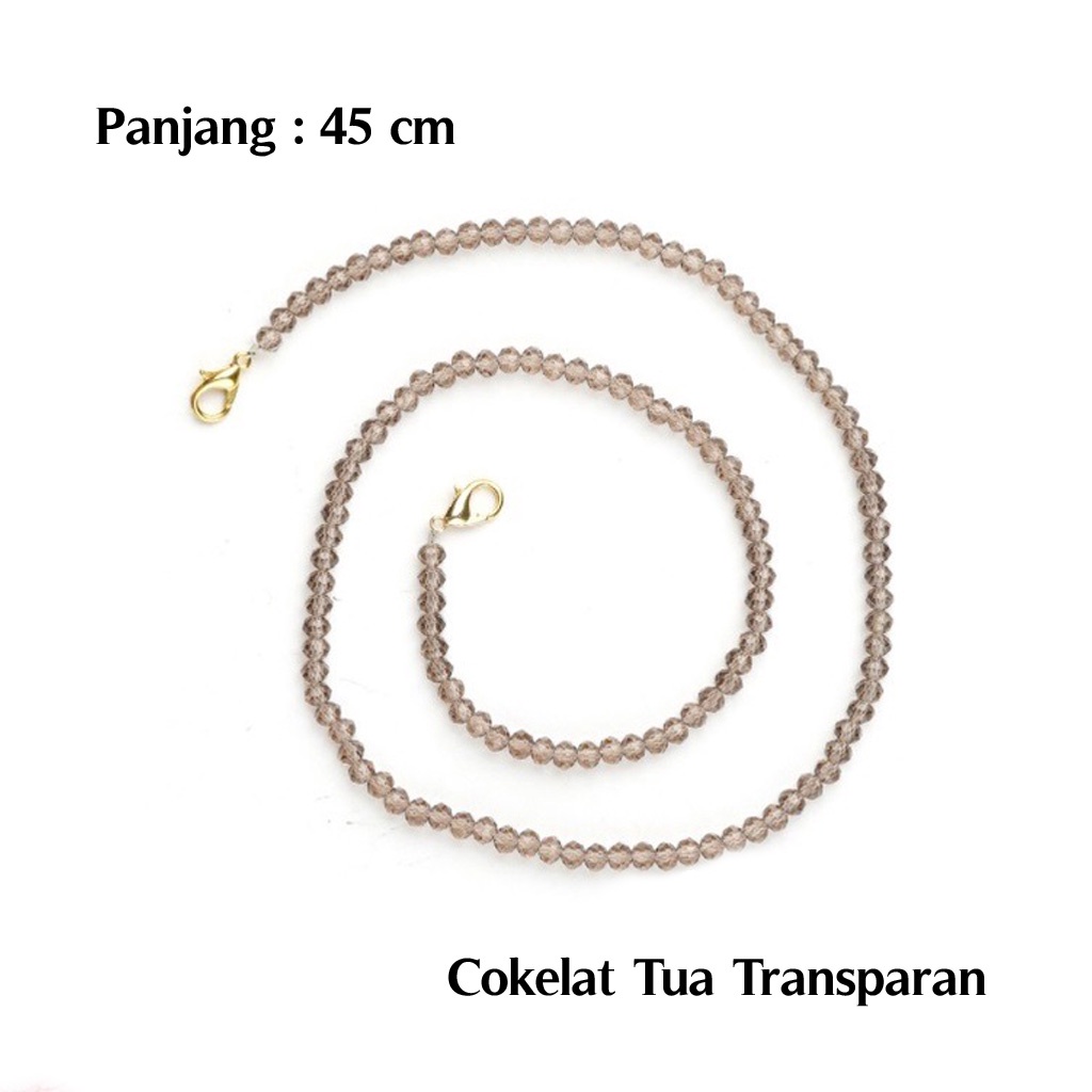 Strap Masker Kalung Masker Tali Masker Kalung Kristal 45&amp;55 cm