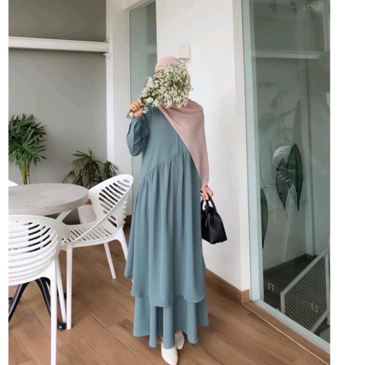 Berkualitas  SETELAN ROK MIRANDA SYARI / SETELAN BUSUI POLOS / ROK + LONG TUNIK UKURAN M L XL / SETE