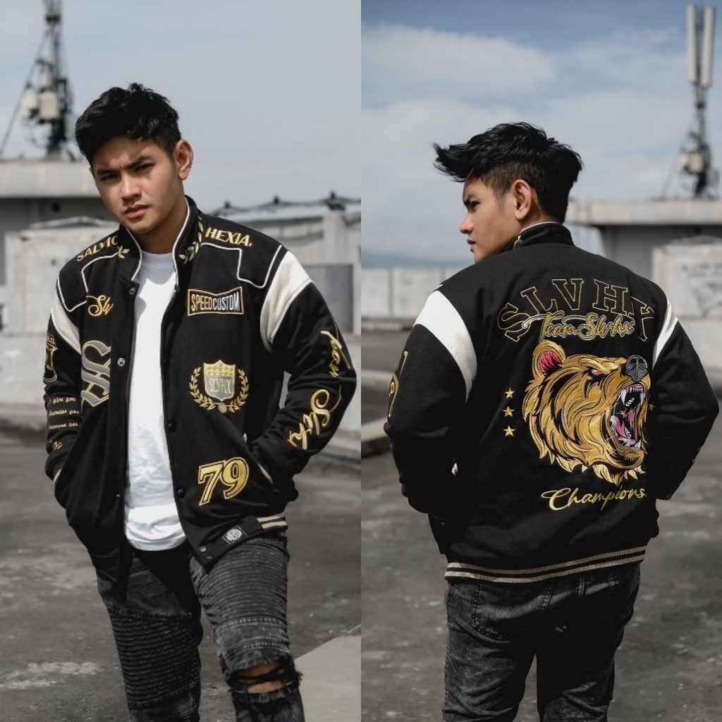 Jacket Varsity SALVIO HEXIA Original LIMITED EDITION Series Full Bordir Jaket Baseball