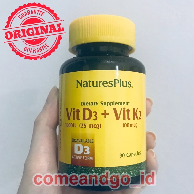 ORI READY Nature's Natures Plus Vitamin D3 1000iu Vit K2 100mcg / Vit D 1000 IU
