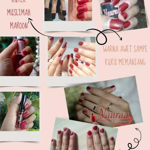 {READY}NAURA KUTEK MUSLIMAH HENNA KUKU HALAL BERBAGAI WARNA