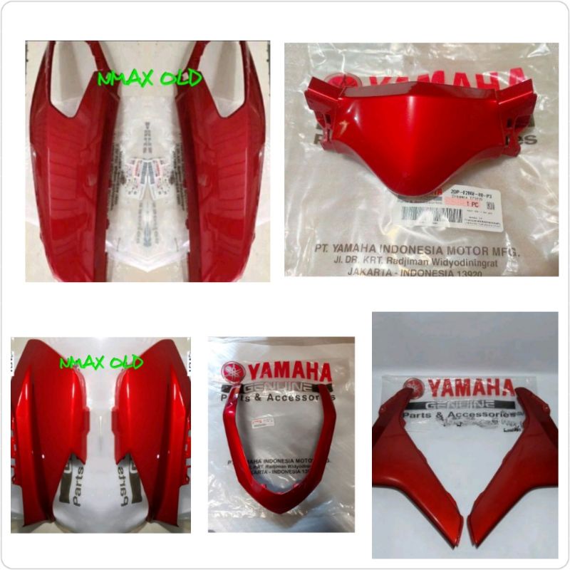 PAKET BODY HALUS NMAX OLD ORIGINAL YAMAHA merah glossy tanpa spakbor