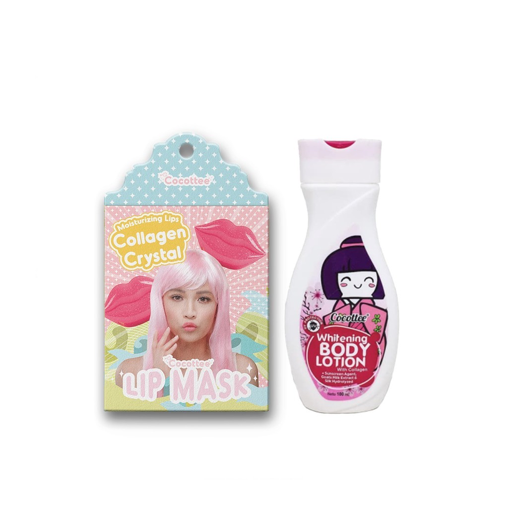 

COCOTTEE lotion pomegrante dan 1 sachet masker bibir bundle