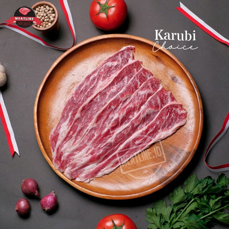 

Karubi Boneless Short Rib 250gr / Iga slice sapi tanpa tulang