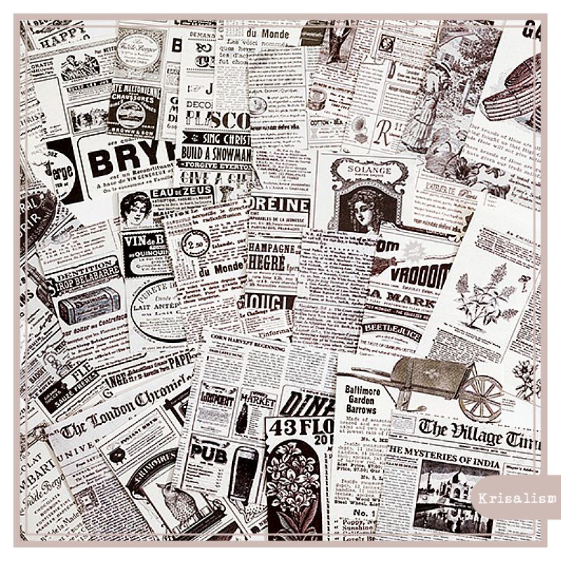 

Vintage Paper P24 • Hazzel Old Newspaper Kertas Jurnal for Journaling