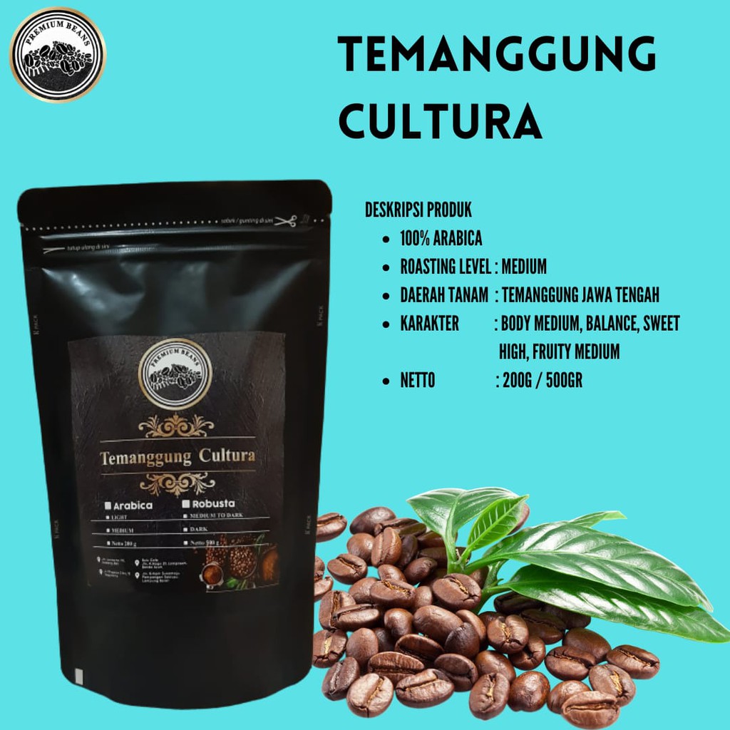 

Kopi Arabica Temanggung Cultura 200gr