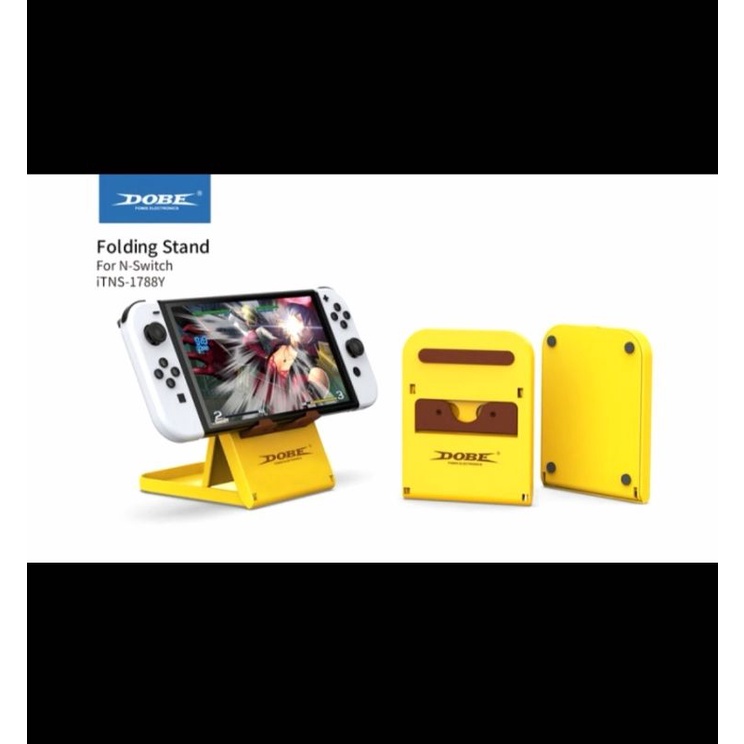 Nintendo Switch Dobe Folding Stand Holder v2 v1 OLED Playstand Yellow