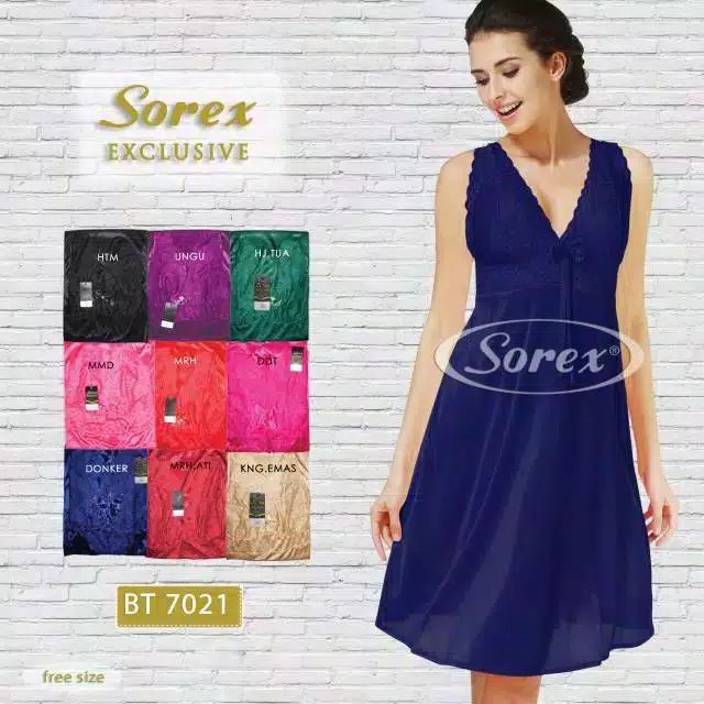 babybear Sorex BT 7021 Baju Tidur Wanita Sexy Satin Terbaru ELEGANT
