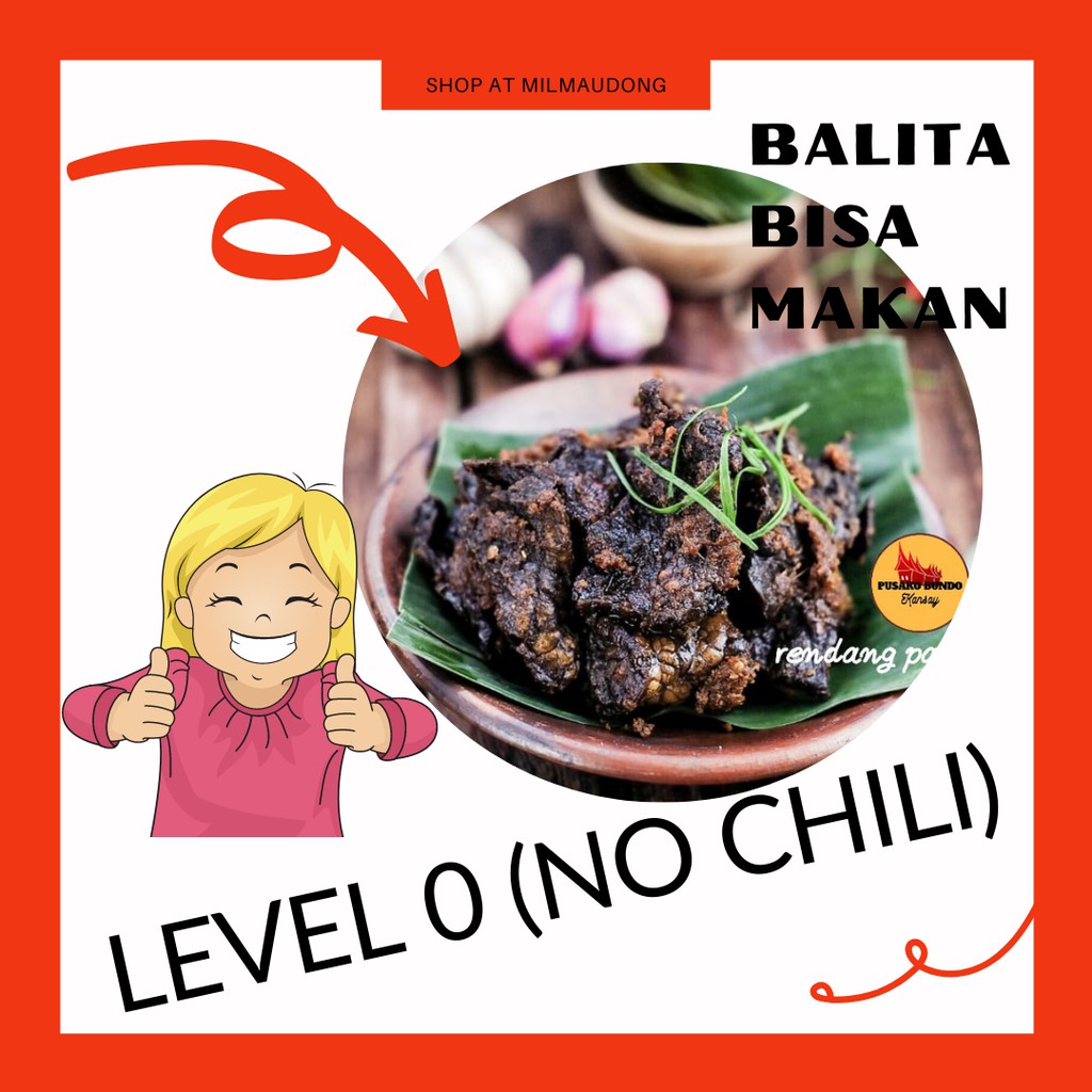

Rendang Paru Kemasan Homemade Rasa Asli Padang Level 0 (No Chili) Balita Bisa Makan